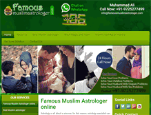 Tablet Screenshot of famousmuslimastrologer.com
